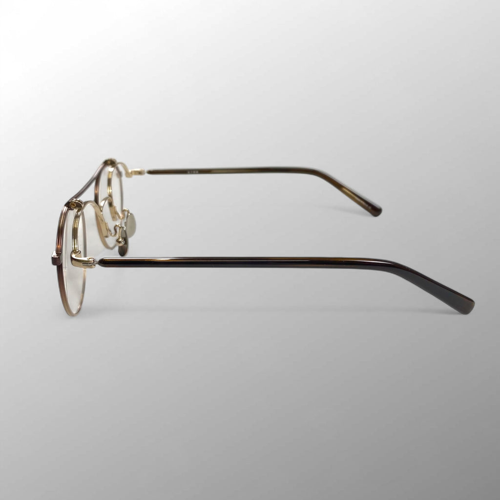 金子眼鏡 メタルシリーズ / 跳ね上げ2ブリッジ 度なしクリアレンズ 47□22-146 参考定価：60,000+tax