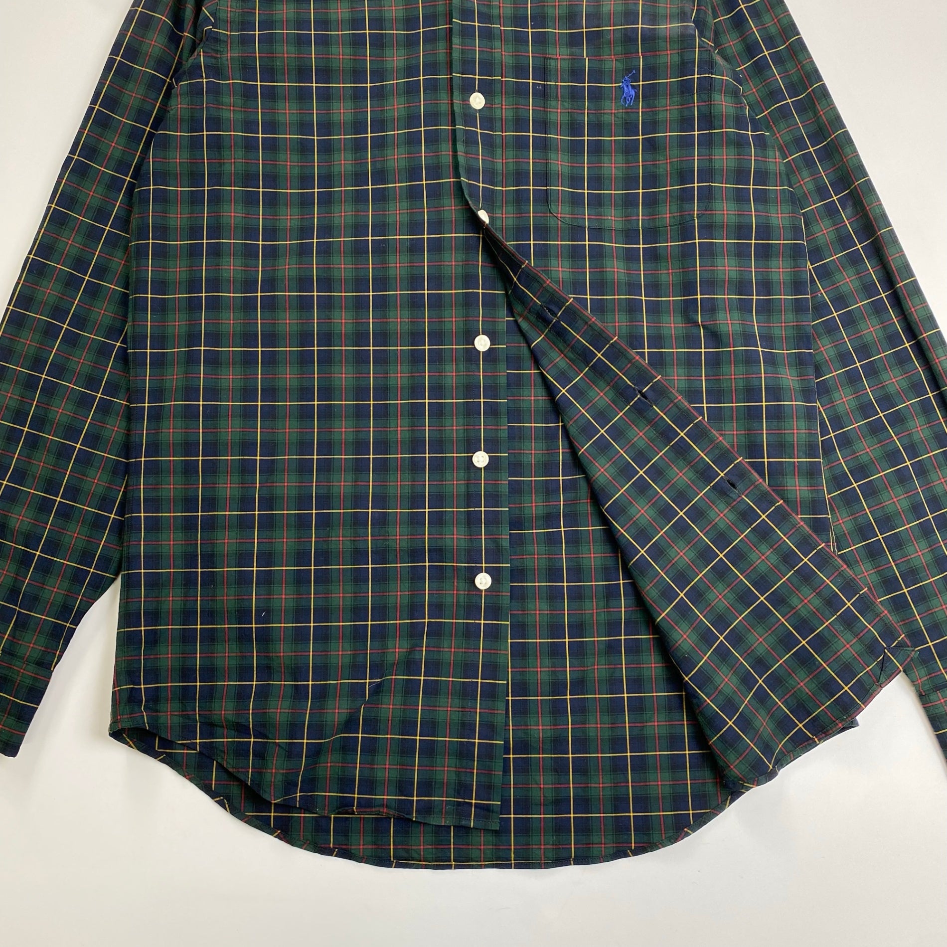 POLO RALPH LAUREN ポロ ラルフローレン / ボタンダウンシャツ ブラックウォッチ柄 SIZE:XS(S程度)
