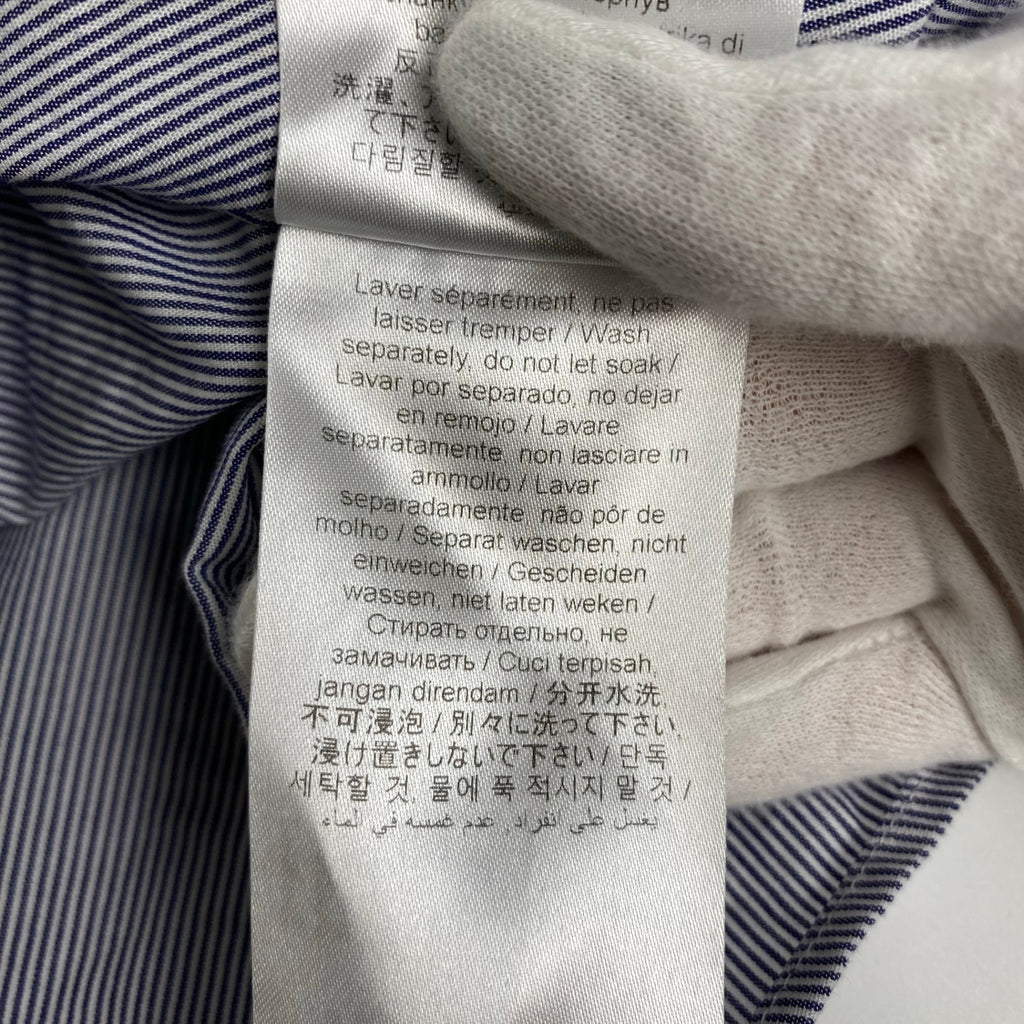 【正規代理店 鑑定済】 KENZO PARIS ケンゾーパリ / BOKE FLOWER ボケ フラワー シャツ クレリック タブカラー ストライプ 参考定価：60,000程度