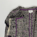 ARMANI COLLEZIONI アルマーニ コレッツォーニ / バージンウール ツイードビッグカラージャケット 参考定価：100,000程度 SIZE：40
