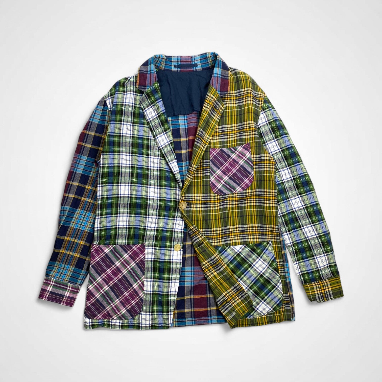 BEAMS PLUS × Jizi / MADRAS Cuff Jacket コラボ マドラスチェック クレイジーパターン ジャケット 参考定価：63,000+tax SIZE：L