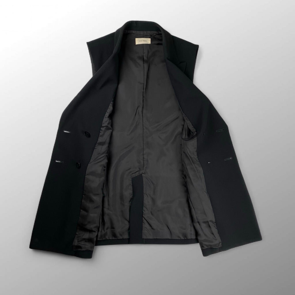 【美品】 DES PRES デプレ / ダブルクロス ダブルブレストジレ 参考定価：36,000+tax SIZE:FREE