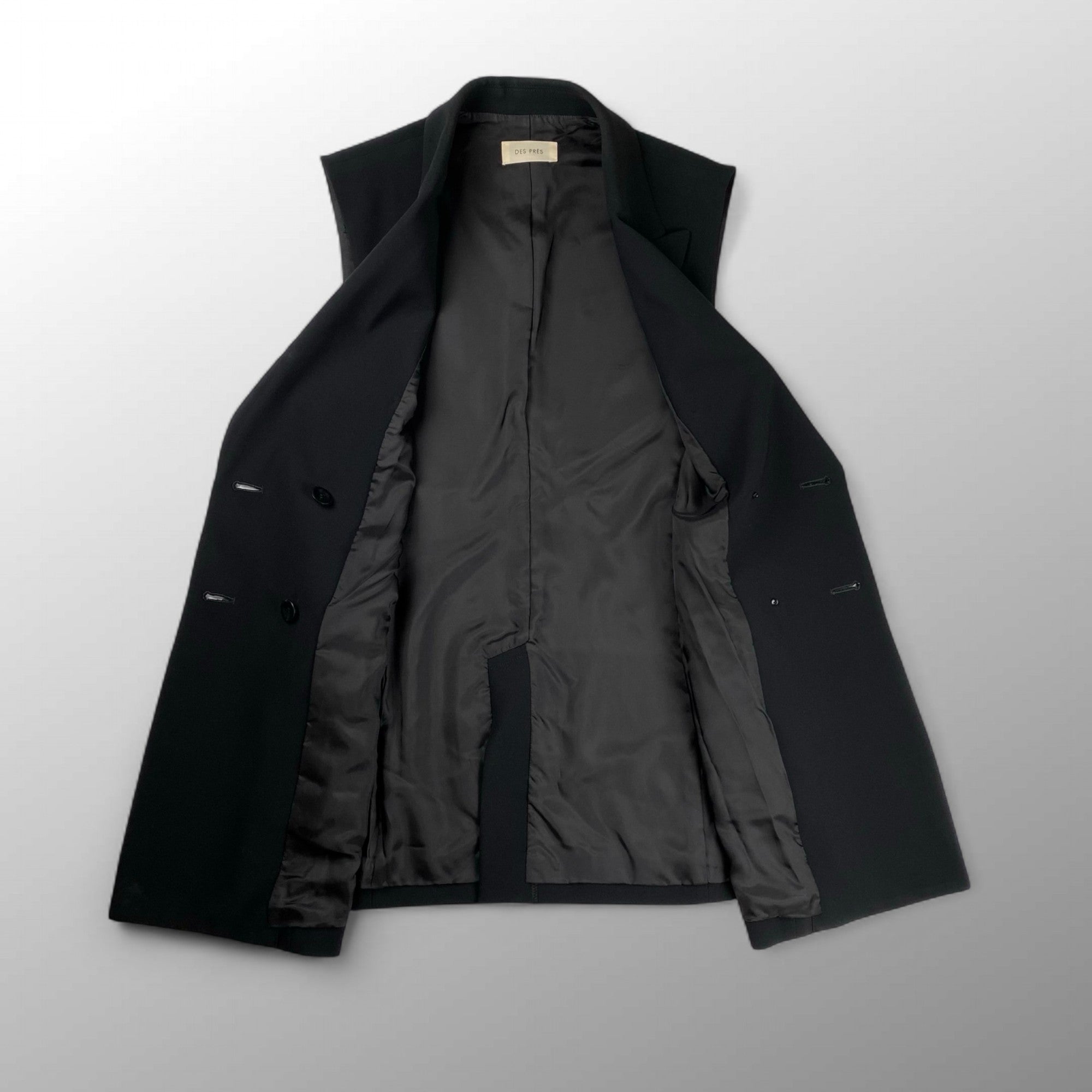 【美品】 DES PRES デプレ / ダブルクロス ダブルブレストジレ 参考定価：36,000+tax SIZE:FREE