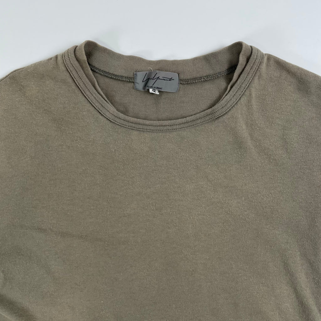 yohji yamamoto POUR HOMME / フェード二重襟Tシャツ SIZE:3