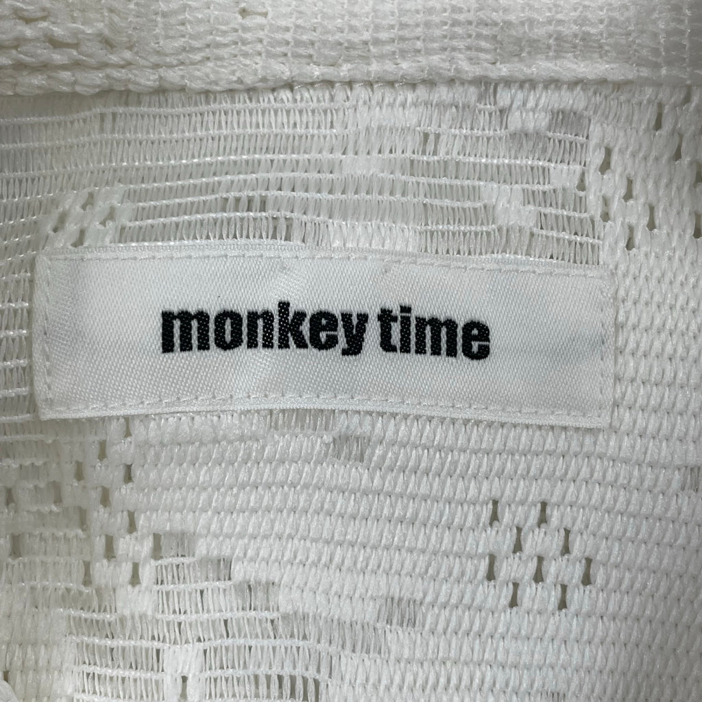 monkey time / FLOWER RUSSELL LACE SHIRT 参考定価：14,500+tax SIZE:M