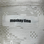 monkey time / FLOWER RUSSELL LACE SHIRT 参考定価：14,500+tax SIZE:M