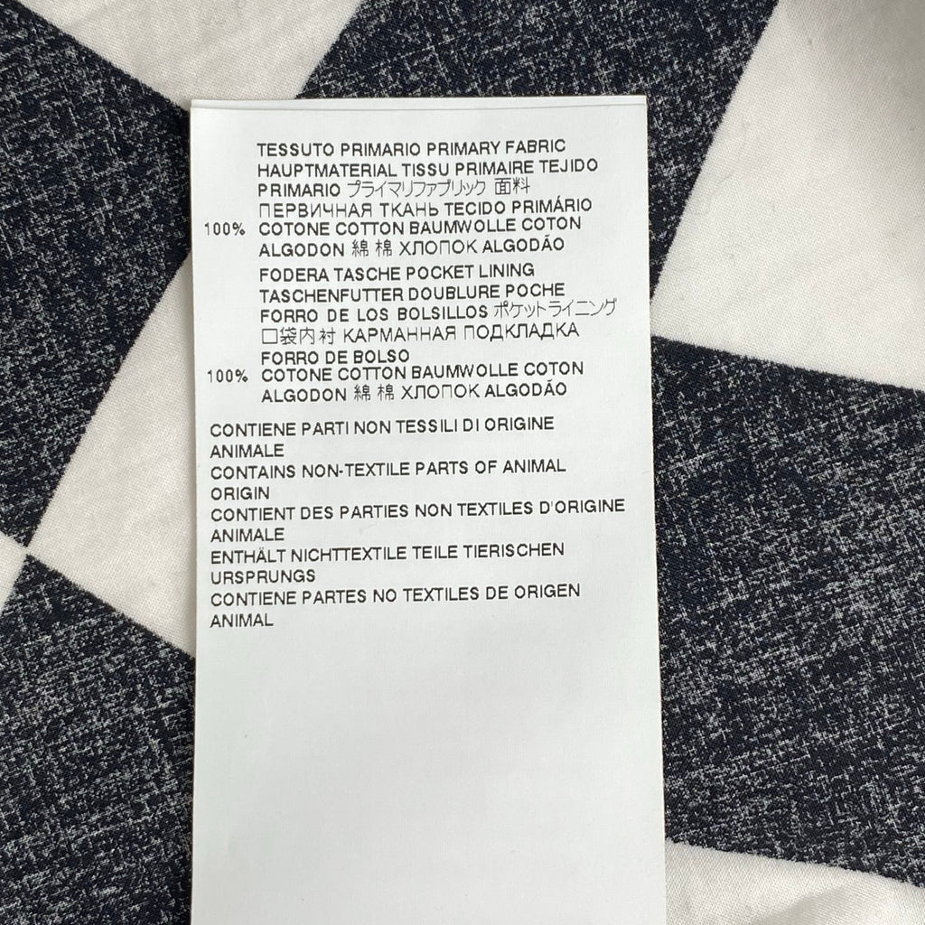 MM6 Maison Margiela  エムエムシックスメゾンマルジェラ / OVERSIZED DISTORTED CHESS PRINT LONG SHIRT チェッカーボード ロングシャツ SIZE：S