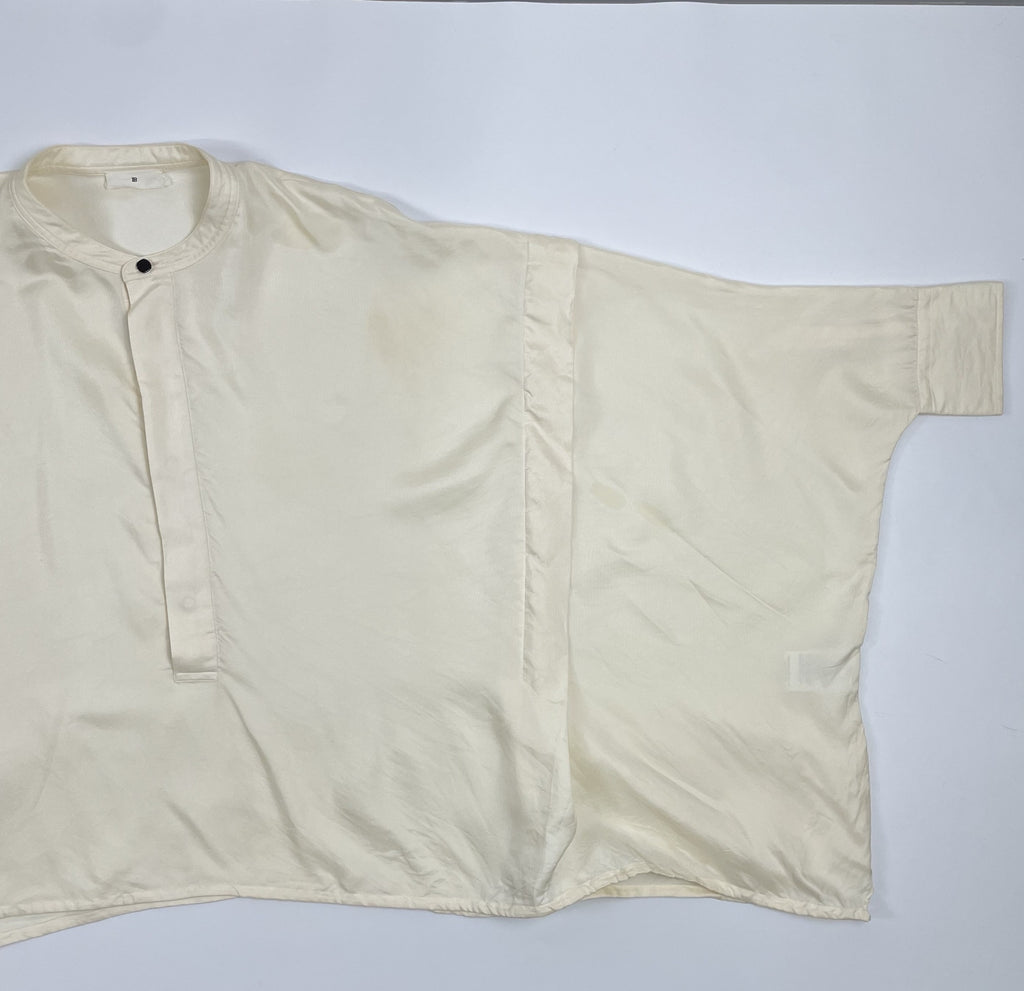 TOMORROWLAND.B トゥモローランド ビー / シルクツイルタックシャツ 参考定価：60,000+tax SIZE:36