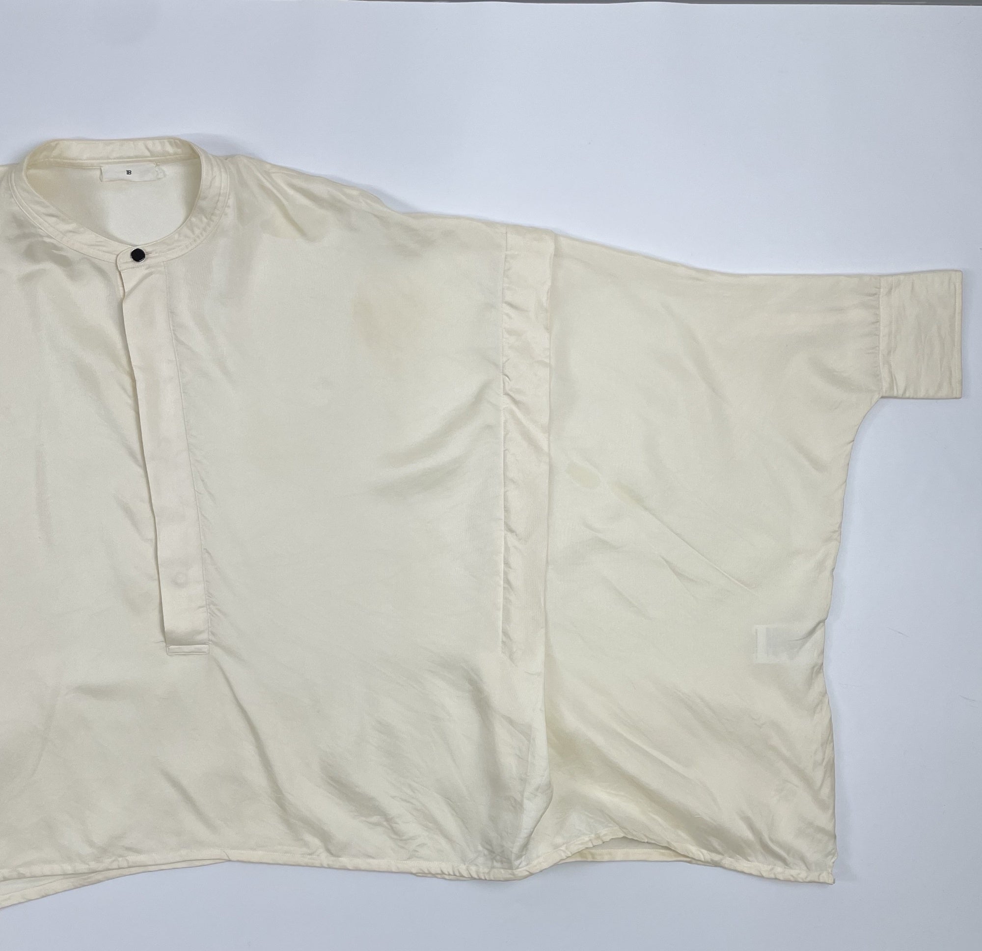 TOMORROWLAND.B トゥモローランド ビー / シルクツイルタックシャツ 参考定価：60,000+tax SIZE:36