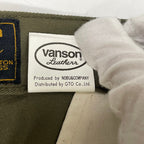vanson / クロスボーンコットンチノパンツ 参考定価：13,800+tax SIZE:W32