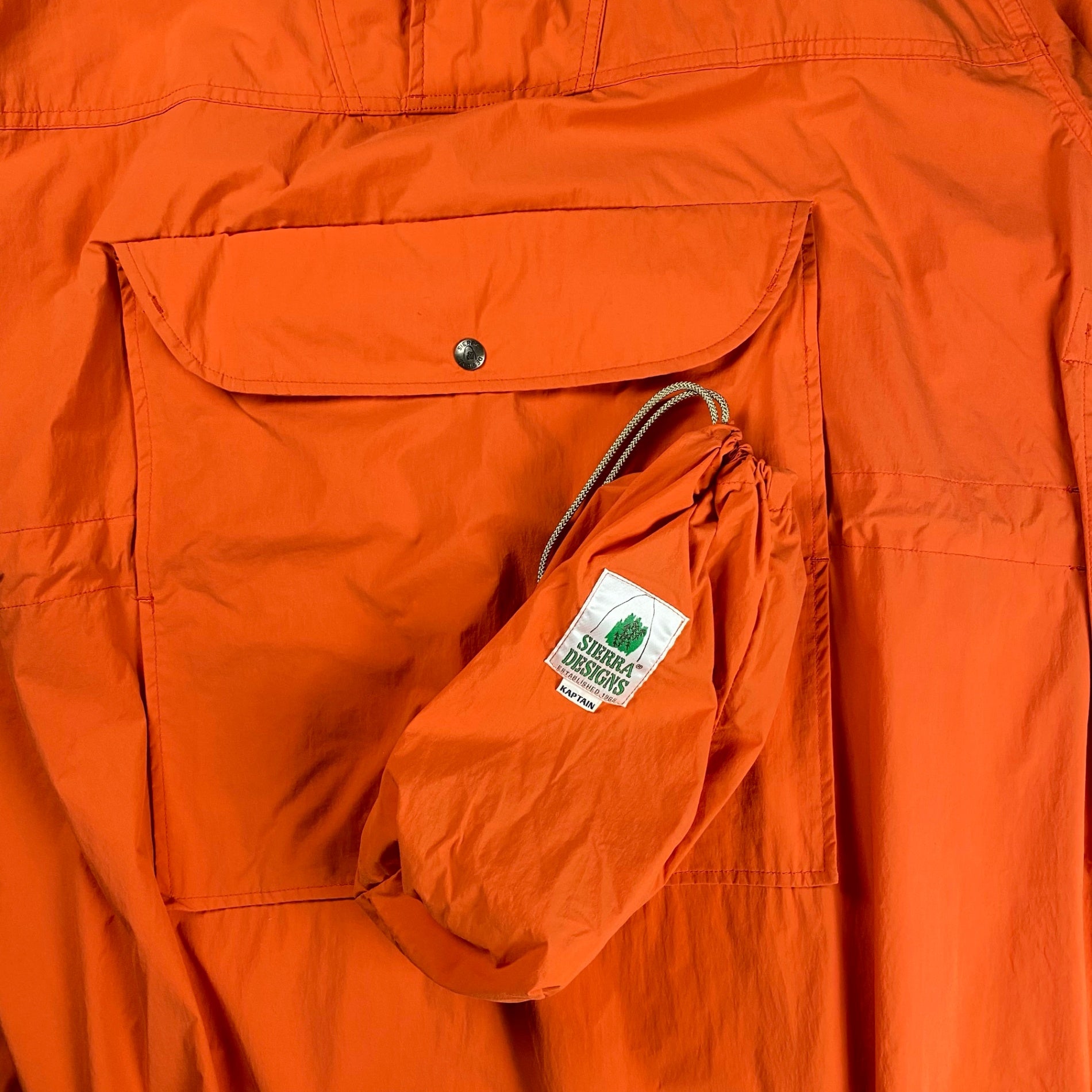 KAPTAIN SUNSHINE × SIERRA DESIGNS × BEAMS PLUS / カグールアノラックパーカー レインパーカー コラボ オレンジ 参考定価：48,000+tax SIZE:M