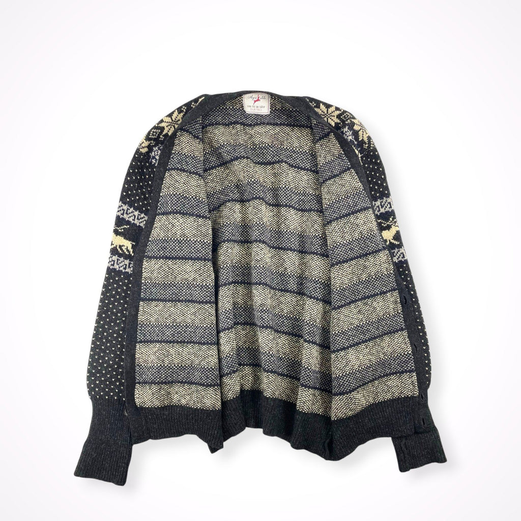DUETRIO ISSEY MIYAKE / ヴィンテージ 8-90sカウチンニットカーディガン SIZE:XL程度