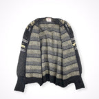 DUETRIO ISSEY MIYAKE / ヴィンテージ 8-90sカウチンニットカーディガン SIZE:XL程度