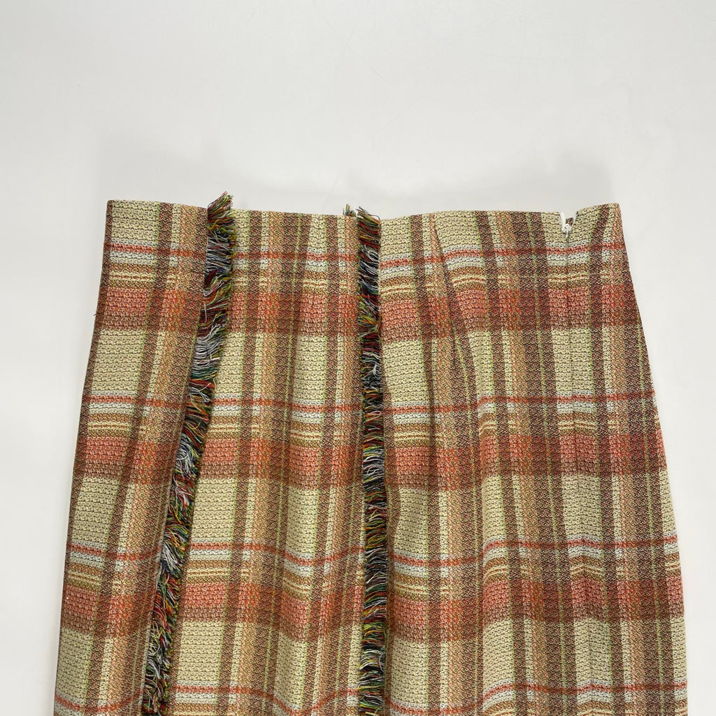 IENA / ゴブラン チェックフリンジスカート 参考定価：22,000+tax SIZE：36