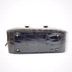 GIORGIO ARMANI / 90-00s ヴィンテージ クロコ型押しハンドバッグ 参考定価：400,000程度