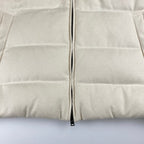 【美品】 HERNO ヘルノ / シルクカシミヤ ダウンべスト 裾ドローコード SIZE:50（XL程度）