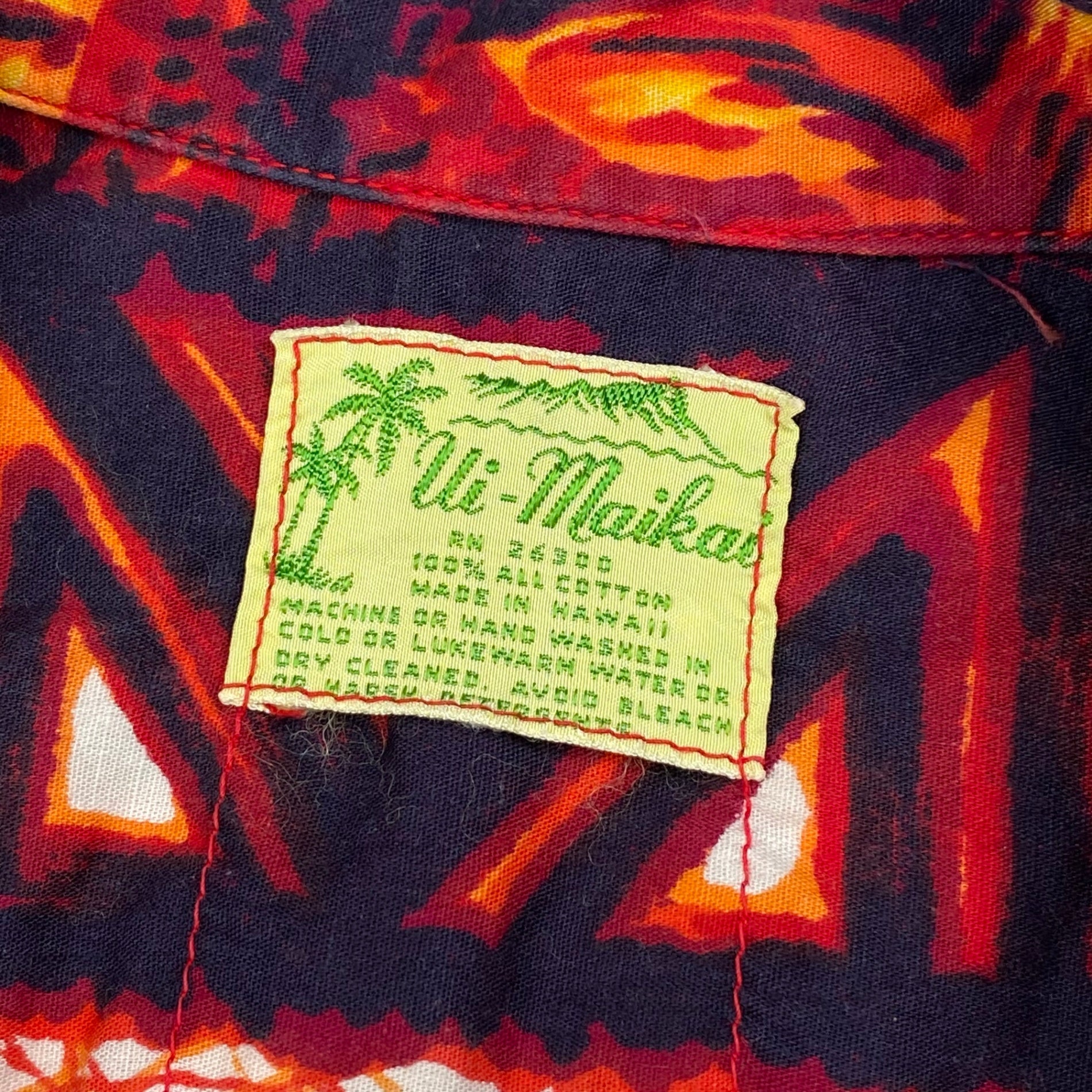 60s VINTAGE Ui-Maikai / ヴィンテージ アロハシャツ MADE IN HAWAII コットン100％ SIZE:L程度