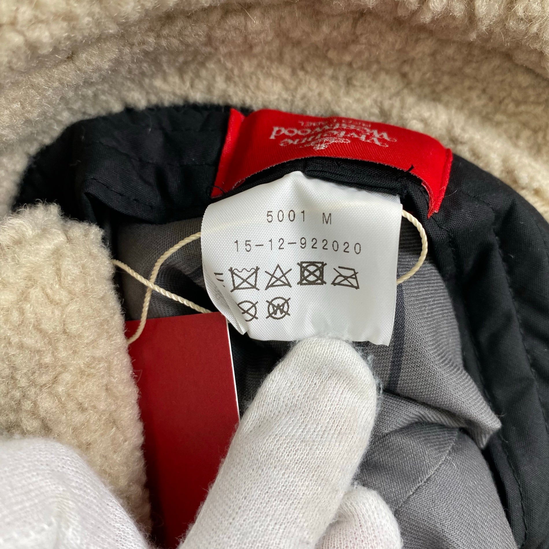 【未使用品】 Vivienne Westwood RED LABEL ヴィヴィアン ウエストウッド / オーブ刺繍 リサイクルポリエステルボアハット 参考定価：18,000+tax 頭囲：約57cm