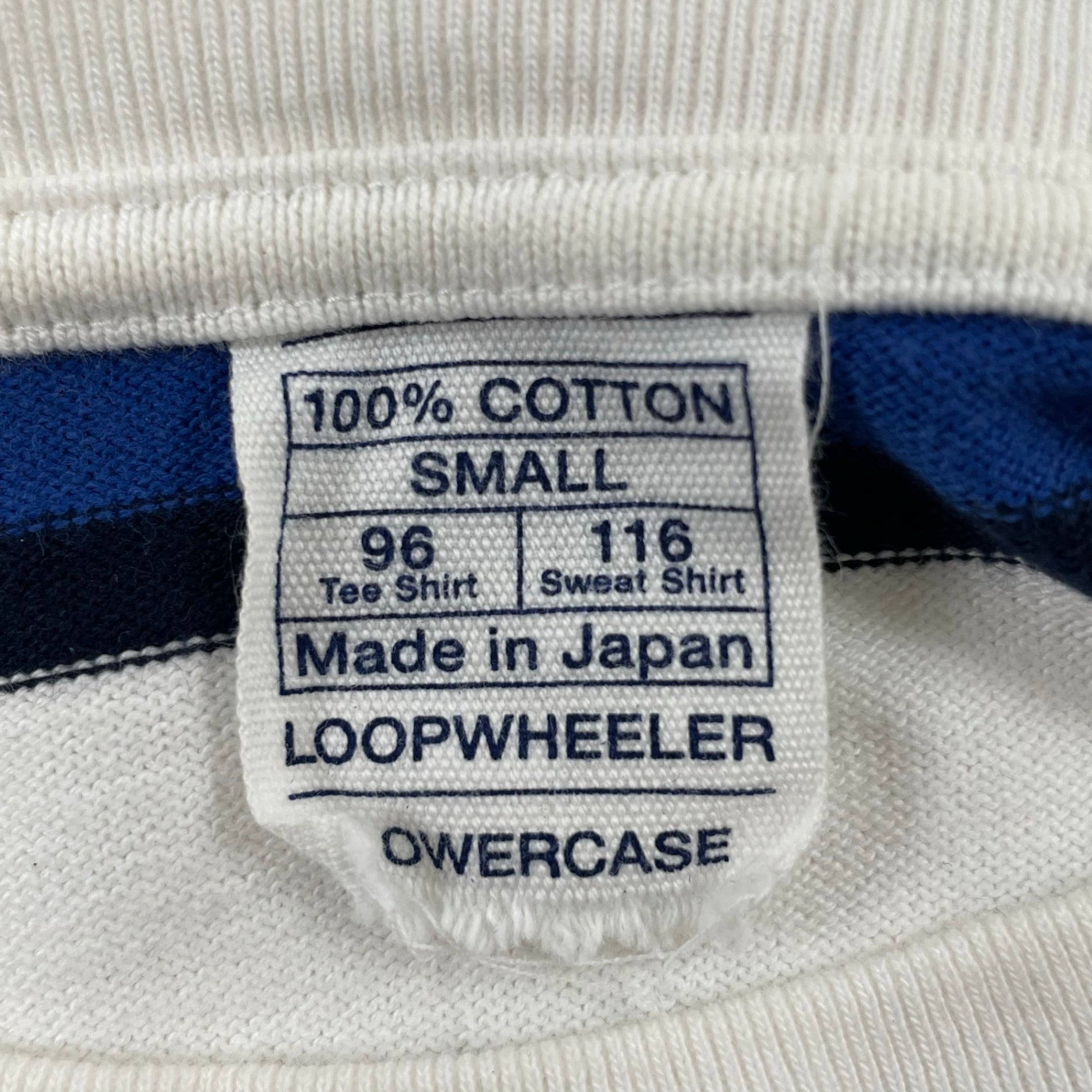LOOPWHEELER × LOWERCASE / ツリテンジクマルチボーダー 参考定価：14,000+tax SIZE:S