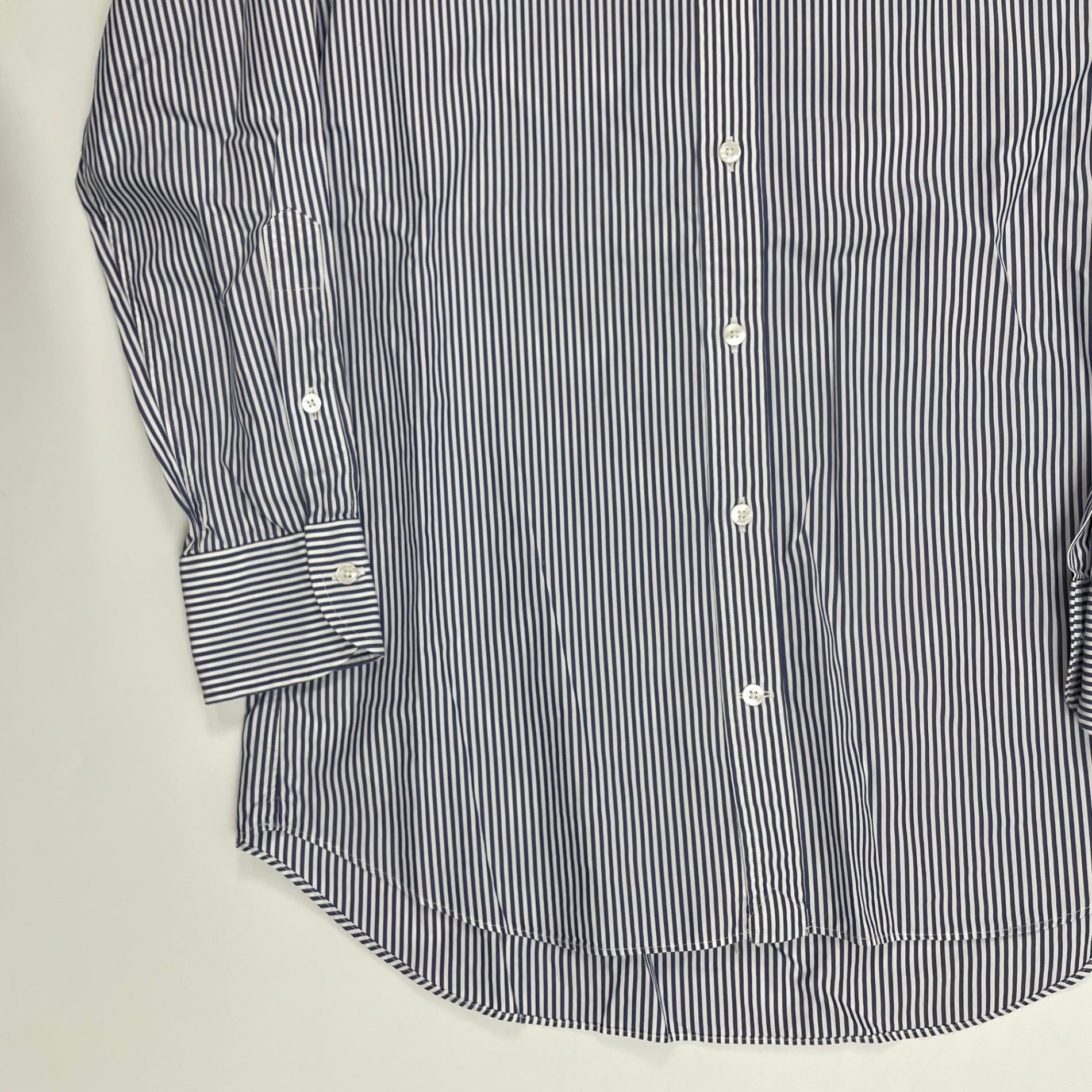 TOMORROWLAND トゥモローランド / ボタンダウンストライプシャツ 参考定価：15,000程度 SIZE：38