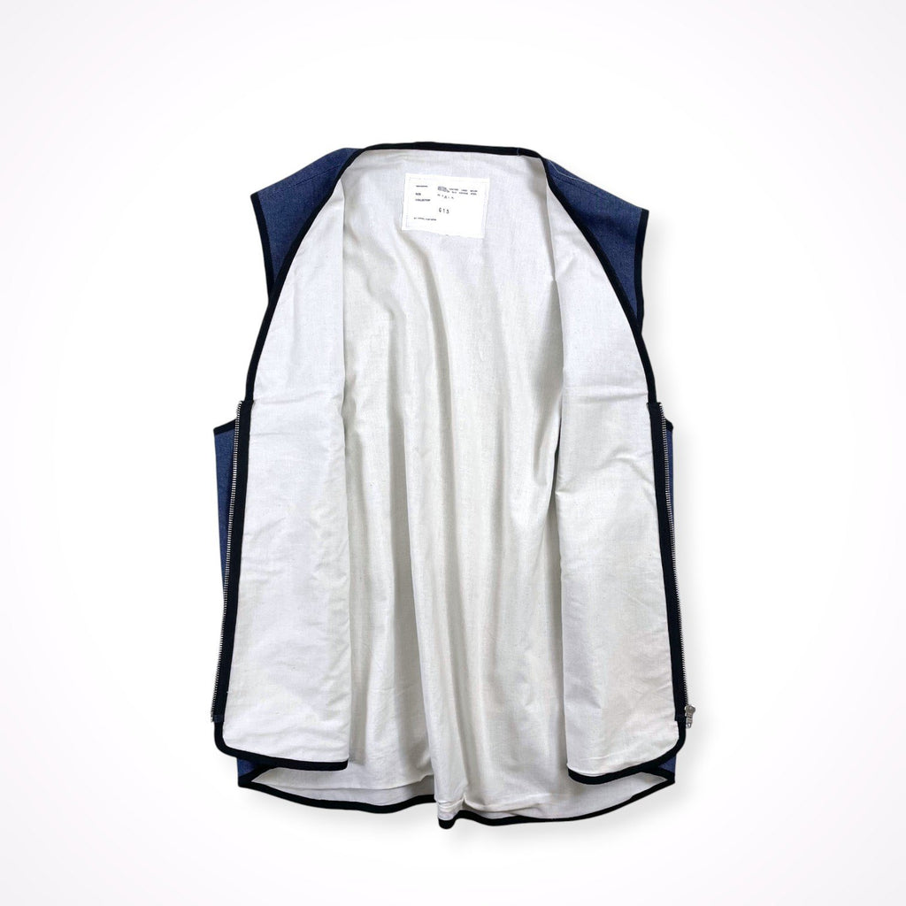CAMIEL FORTGENS / ジップアップデニムベスト 参考定価：63,500程度 SIZE：M