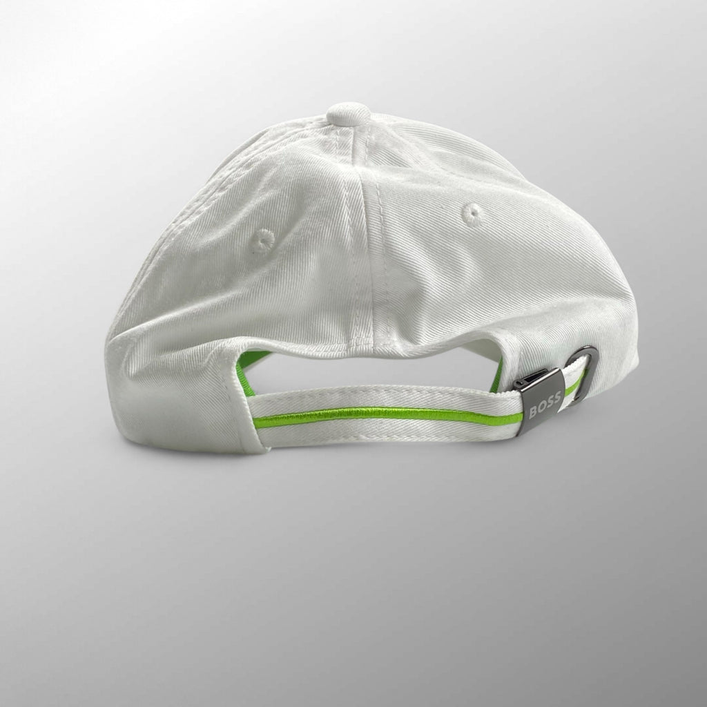 BOSS ボス / ロゴキャップ ホワイト グリーン ゴルフにも SIZE：調整可能