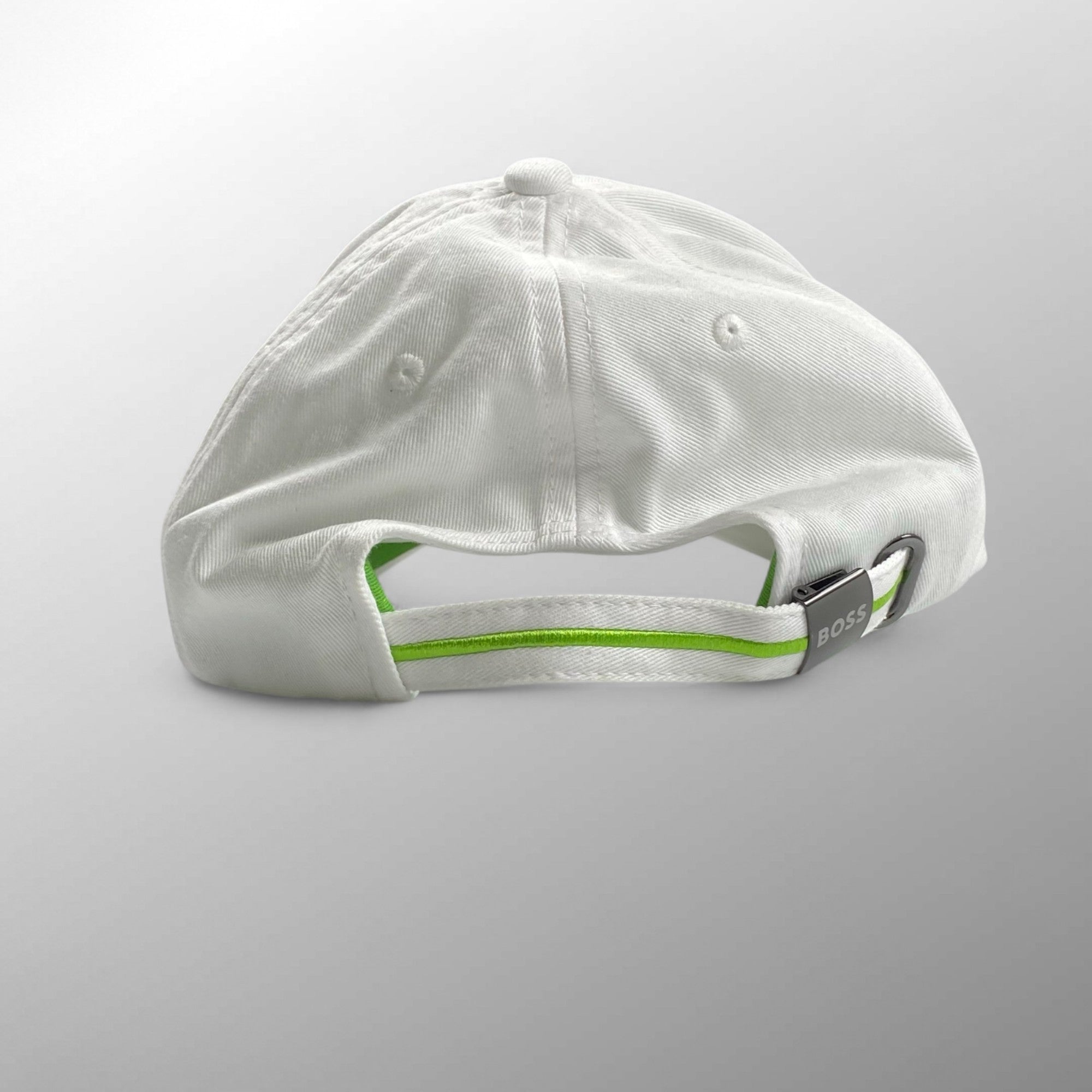 BOSS ボス / ロゴキャップ ホワイト グリーン ゴルフにも SIZE：調整可能