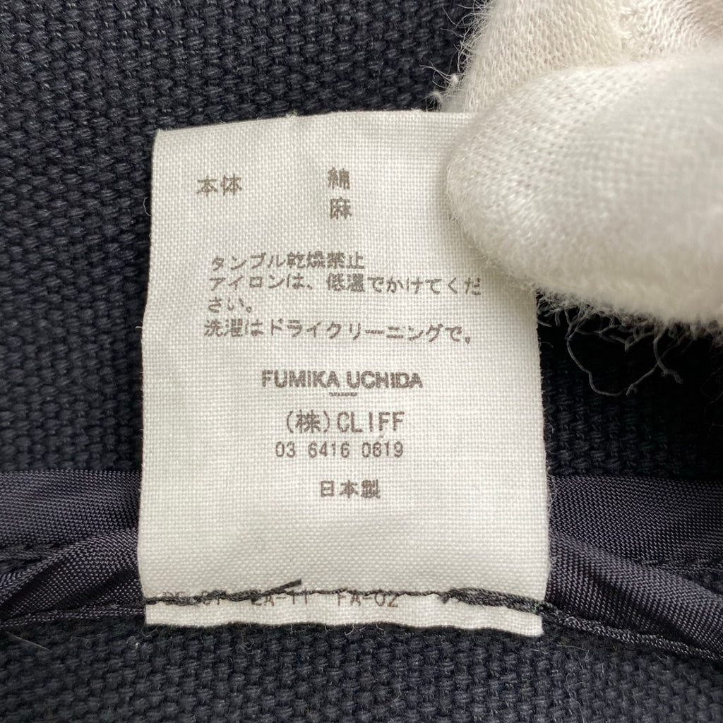 FUMIKA UCHIDA フミカ ウチダ / COTTON/LINEN NO COLLAR JACKET ノーカラージャケット SIZE:36