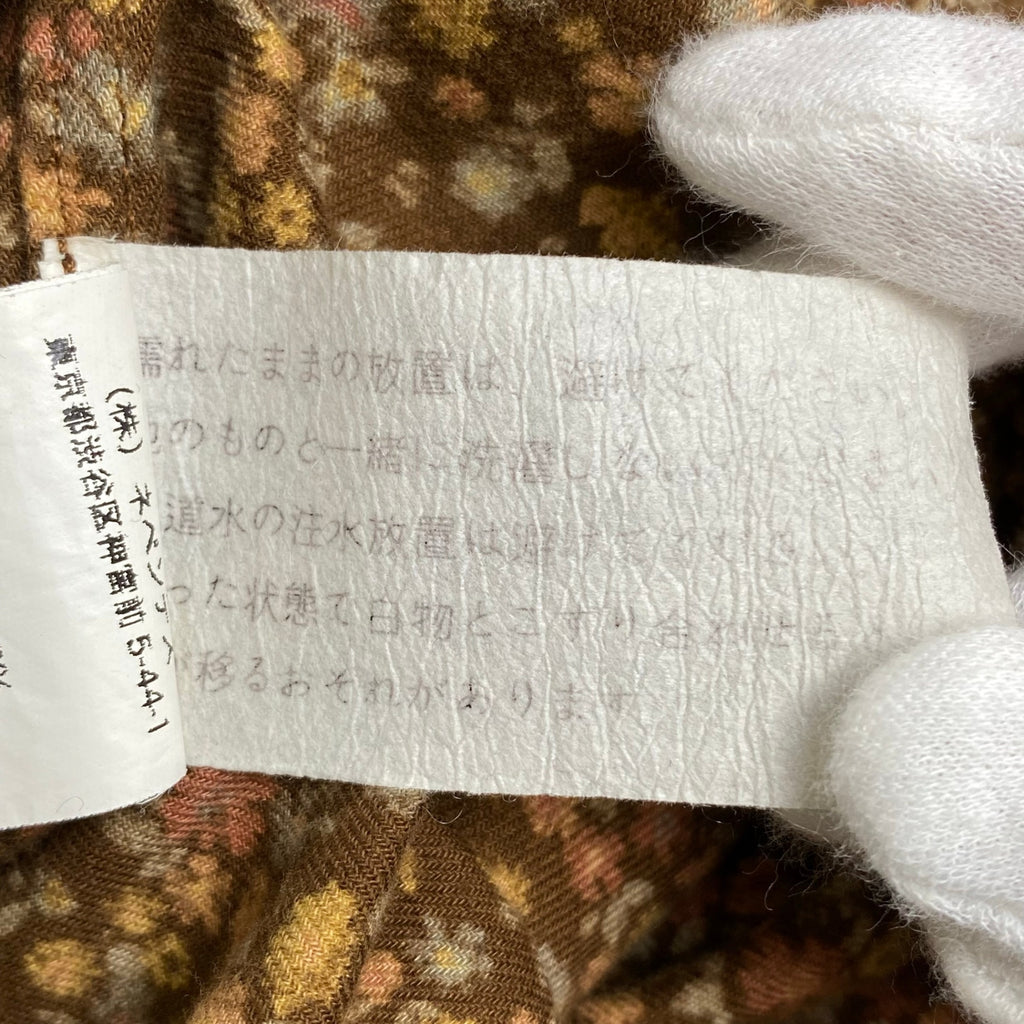 engineered garments エンジニアドガーメンツ / 総柄ボタンダウンシャツ 小花柄 マチ付 SIZE:S