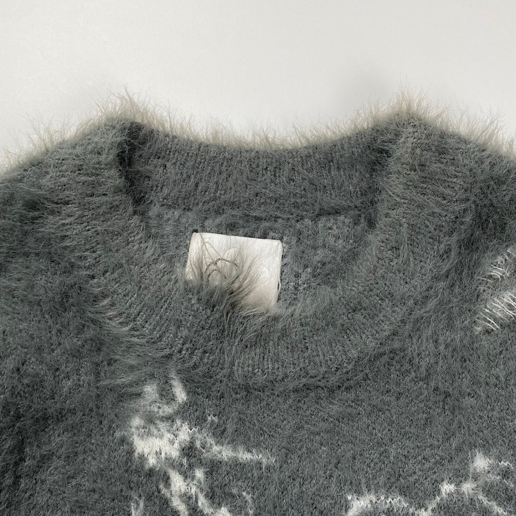 NUTEMPEROR ヌートエンペラー ナットエンペラー / Vegetable Project モヘアニット グレー SIZE：2