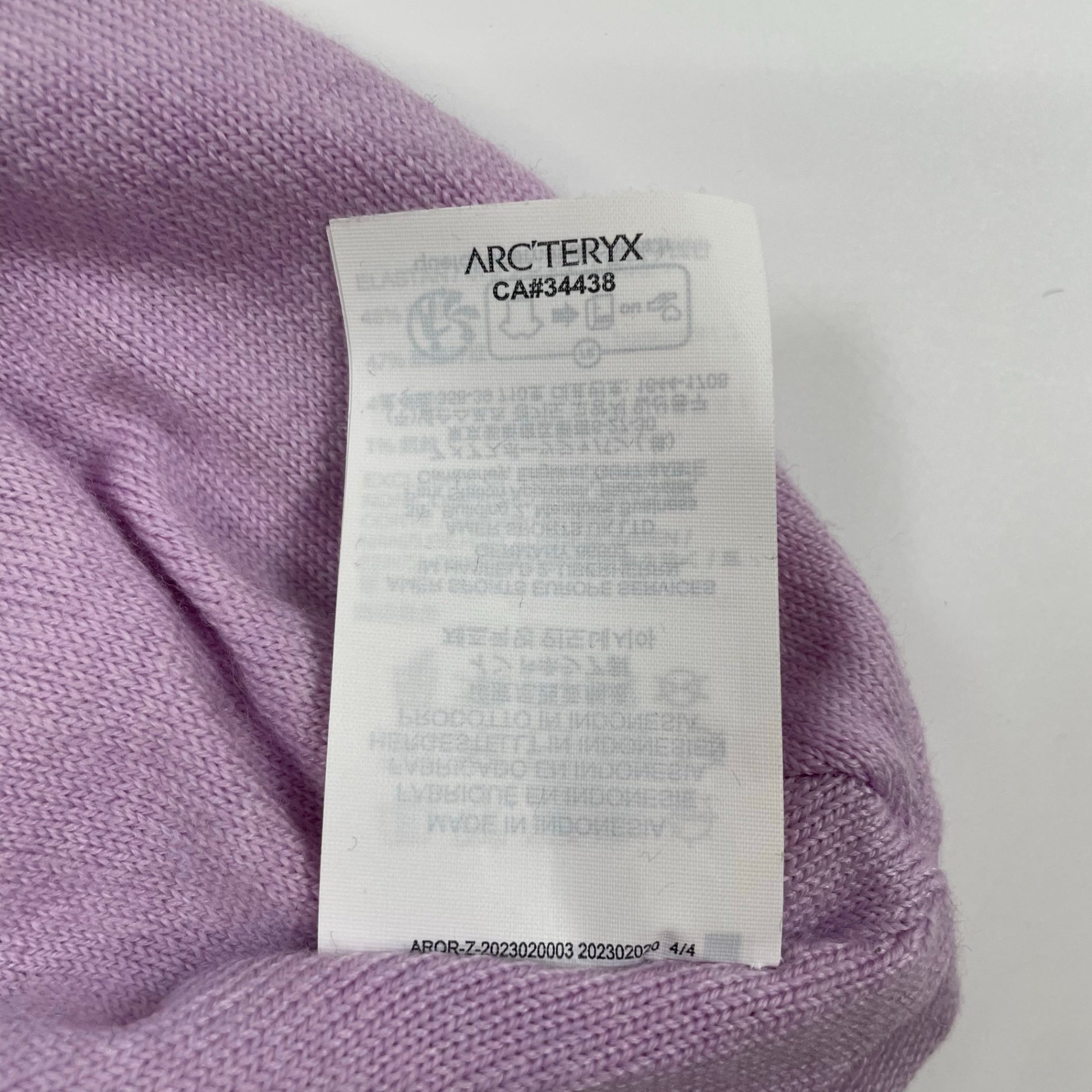 ARC’TERYX アークテリクス / WORD HEAD TOQUE ニットビーニー ロゴ ピンク×レッド