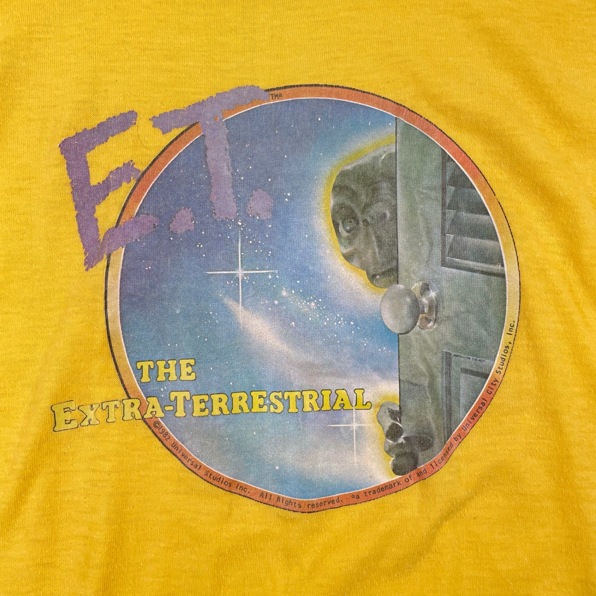 VINTAGE / 【E.T.】80sヴィンテージTEE SIZE:S-M