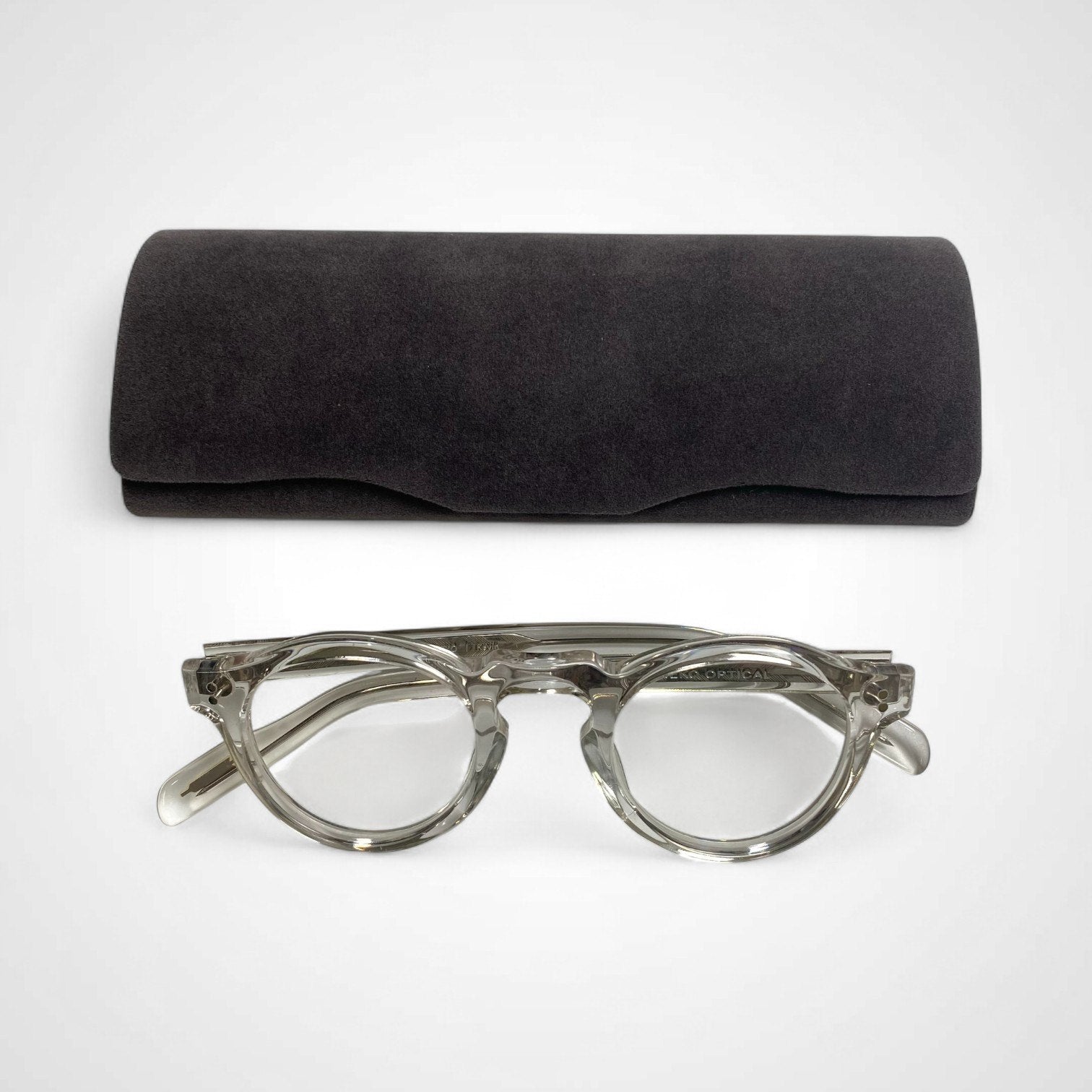 金子眼鏡 × UNITED ARROWS / パント型 KEVIN クリア 度なしクリアレンズ入