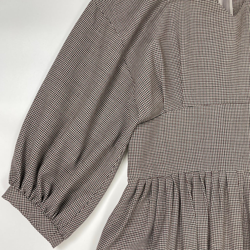 VERMEIL par IENA / P/Ryツイルウエストシェイプ パフスリーブワンピース 参考定価：25,000+tax
