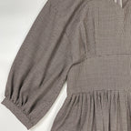 VERMEIL par IENA / P/Ryツイルウエストシェイプ パフスリーブワンピース 参考定価：25,000+tax