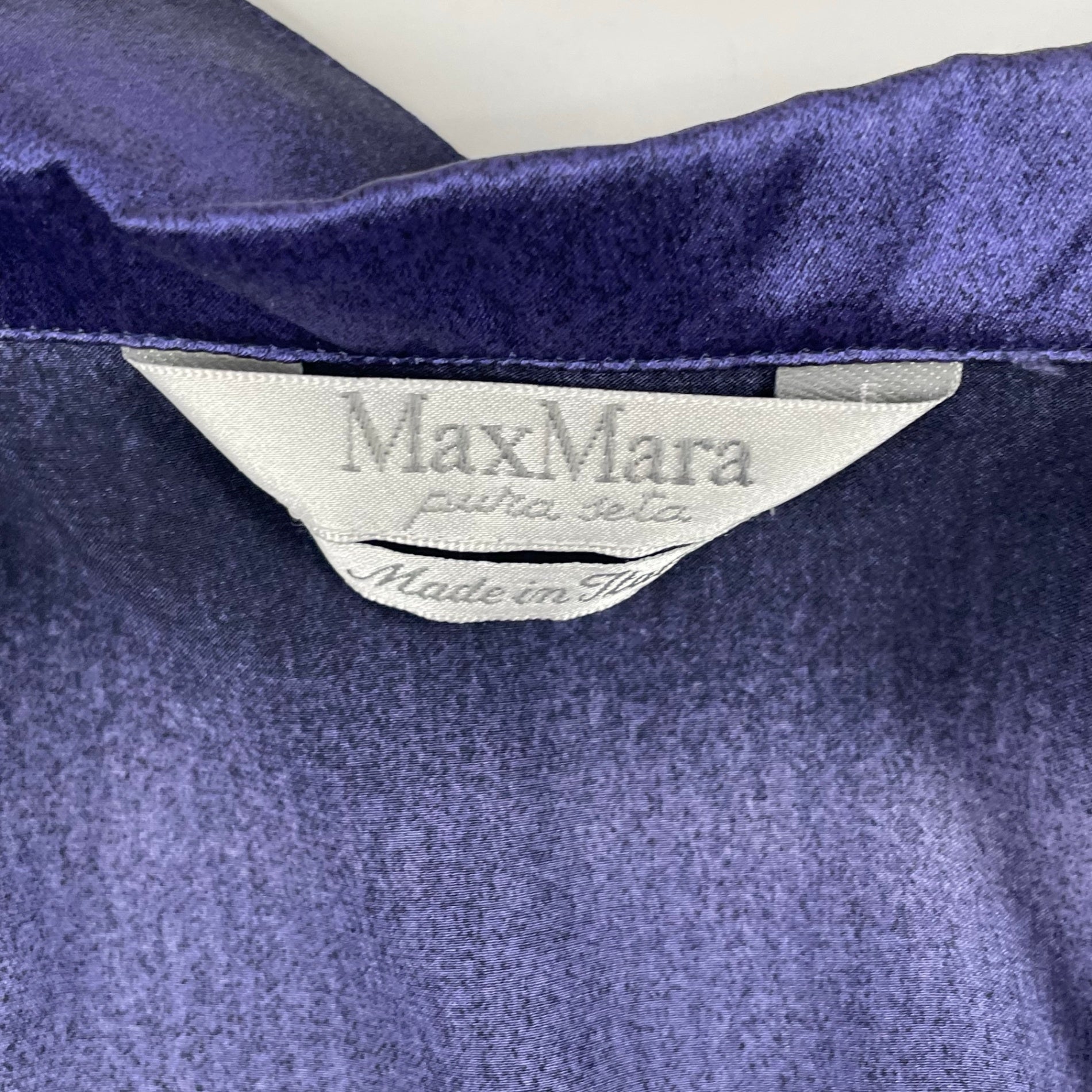 Maxmara / シルク グラデーションボーダーシャツ 参考定価：100,000程度 SIZE:40