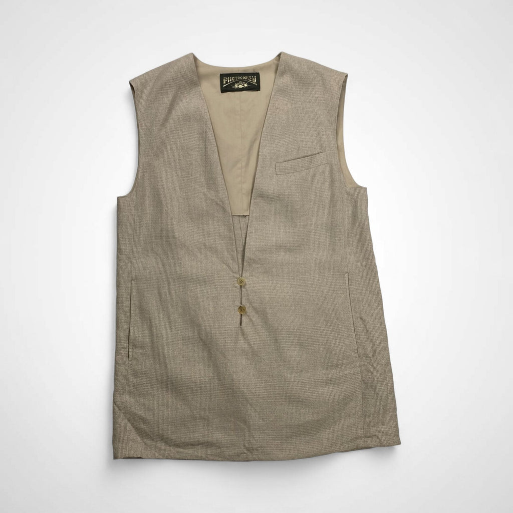 PHOTOCOPIEU フォトコピュー / VALENTINEジレ ベスト ウール×リネン 参考定価：42,000+tax SIZE:TU(FREE)