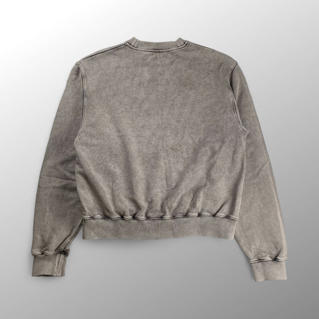 【タグ付】 Acne Studios アクネストゥディオズ / Blurred Logo Sweatshirt 短丈 スウェット ロゴ Faded Grey 23AW 参考定価：59,000+tax SIZE:S