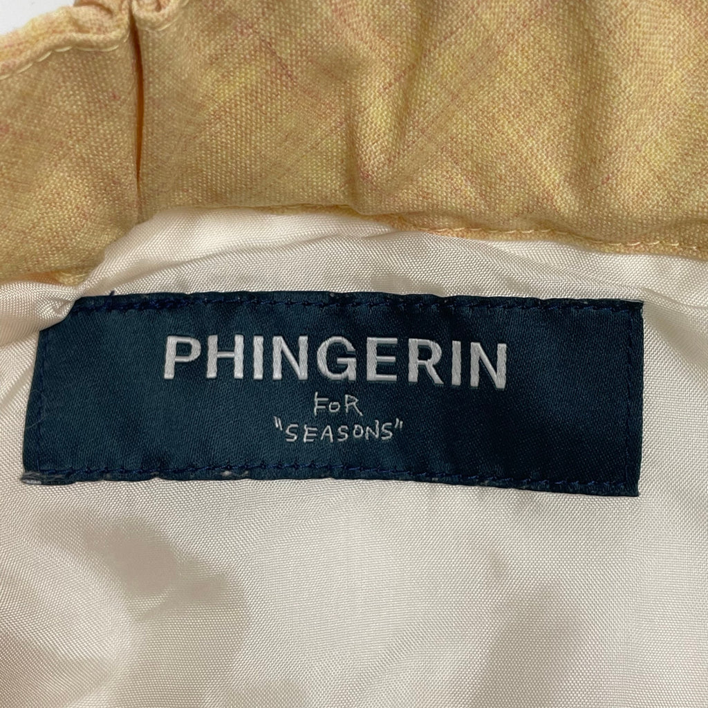 PHINGERIN フィンガリン / 2タックスラックス イエロー 参考定価：25,000程度 SIZE:S