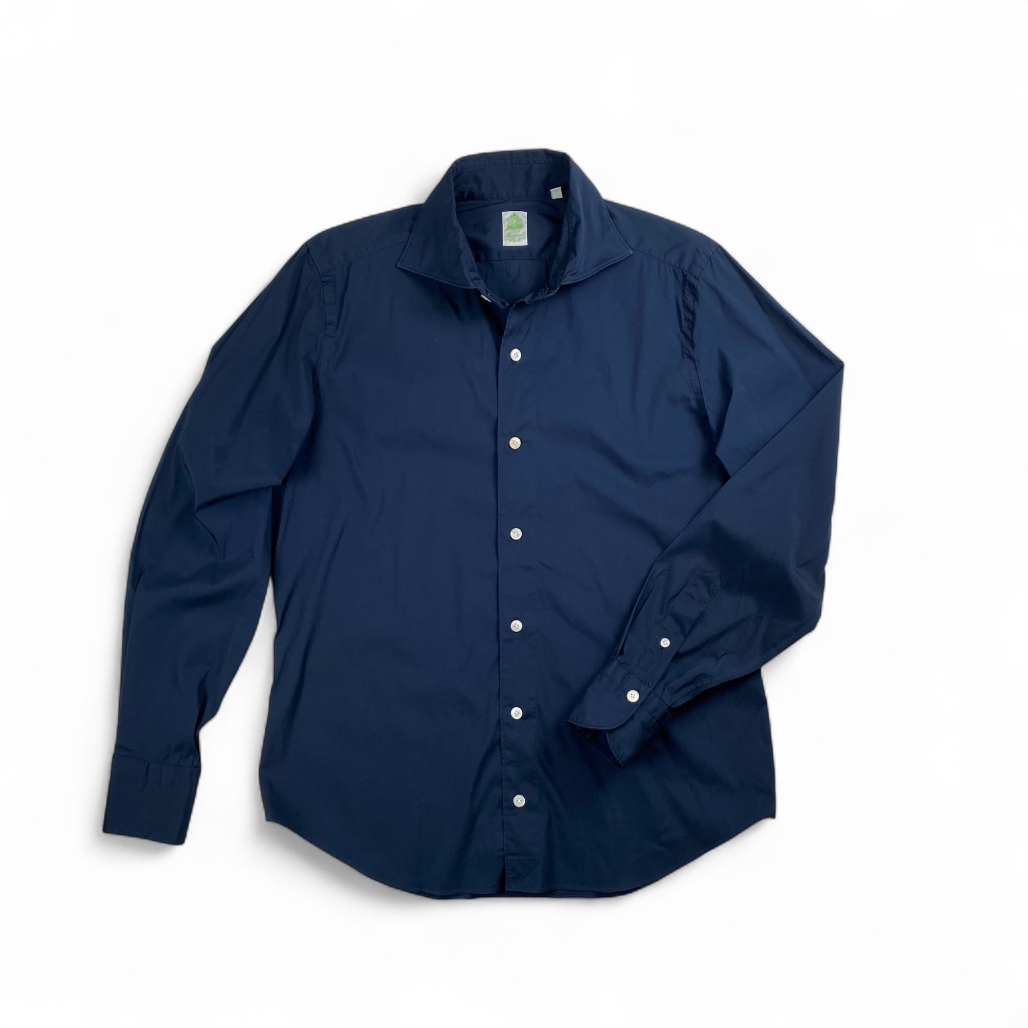 Finamore フィナモレ / ワイドカラーシャツ ドレスシャツ SIZE：M