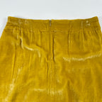 DRIES VAN NOTEN / シルクMIXベロアギャザースカート タグ付 参考定価：80,000程度 SIZE:34