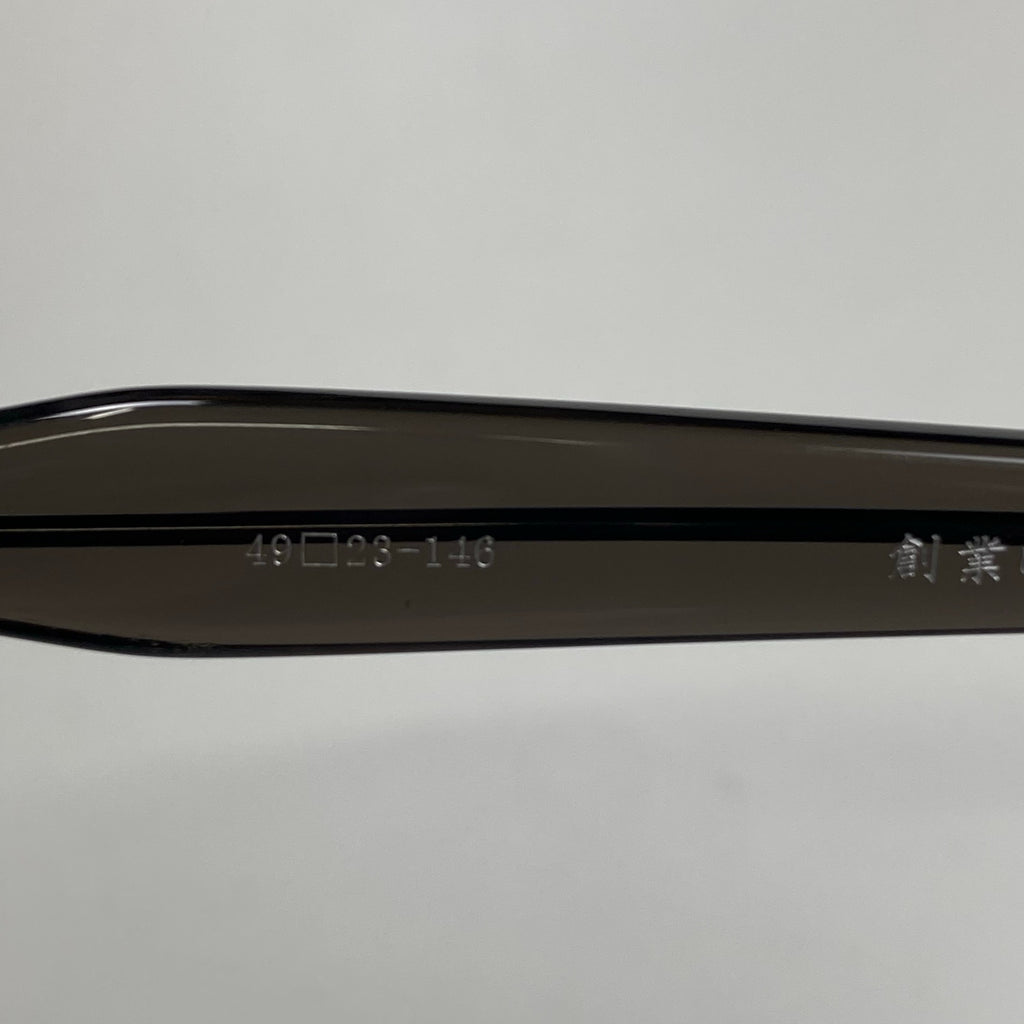 金子眼鏡 プレミアムライン / シルバーコンビ ウェリントン 度なしクリアレンズ  参考定価：80,000+tax