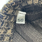 DOLCE&GABBANA / ヴァージンウール ヘンリーネックリブニット  SIZE:50