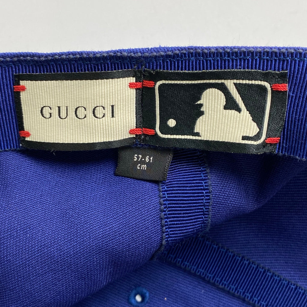 GUCCI グッチ / エンブロイダリーベースボールキャップ ニューヨークヤンキース NY 参考定価：50,000程度