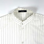 CINOH / ストライプバンドカラーシャツ 参考定価：34,000程度 SIZE:46