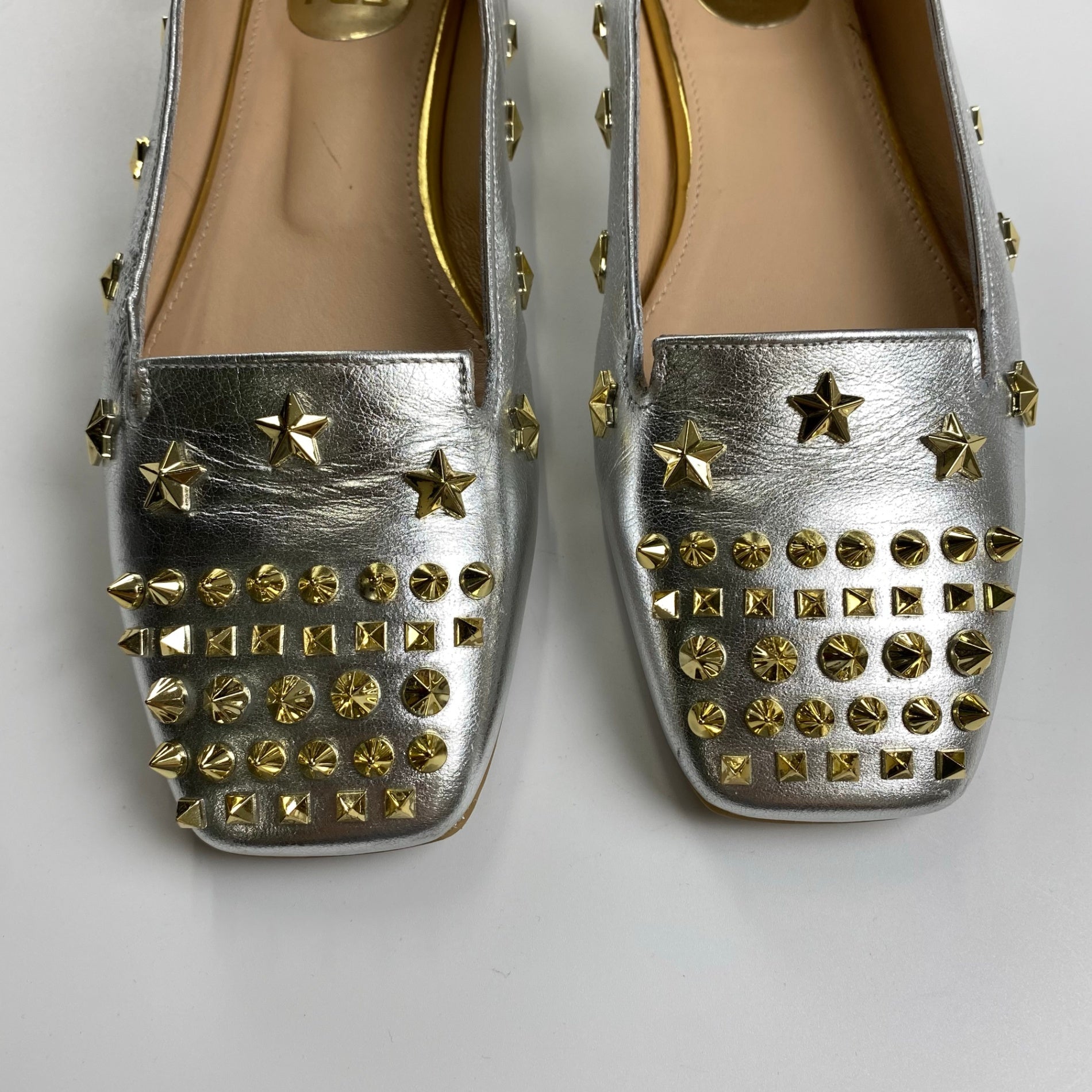 ras ラス / スタッズスクエアトウパンプス 参考定価：40,000程度 SIZE:24cm程度