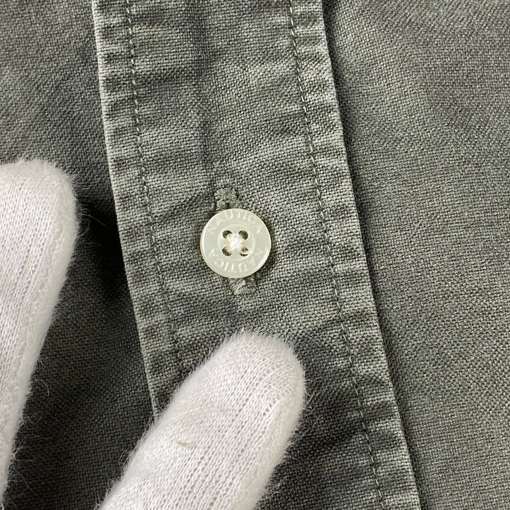 NAUTICA ノーティカ / ビッグ ボタンダウンシャツ 墨黒 長谷川 昭雄 SIZE:XXL