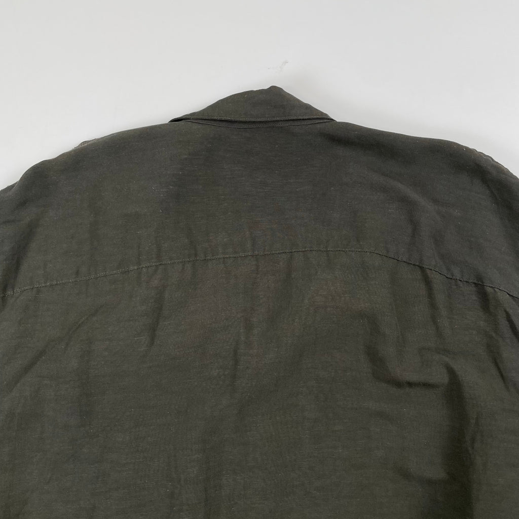 CLANE HOMME / ボックスワイドリネンシャツ 参考定価：28,000+tax SIZE:2