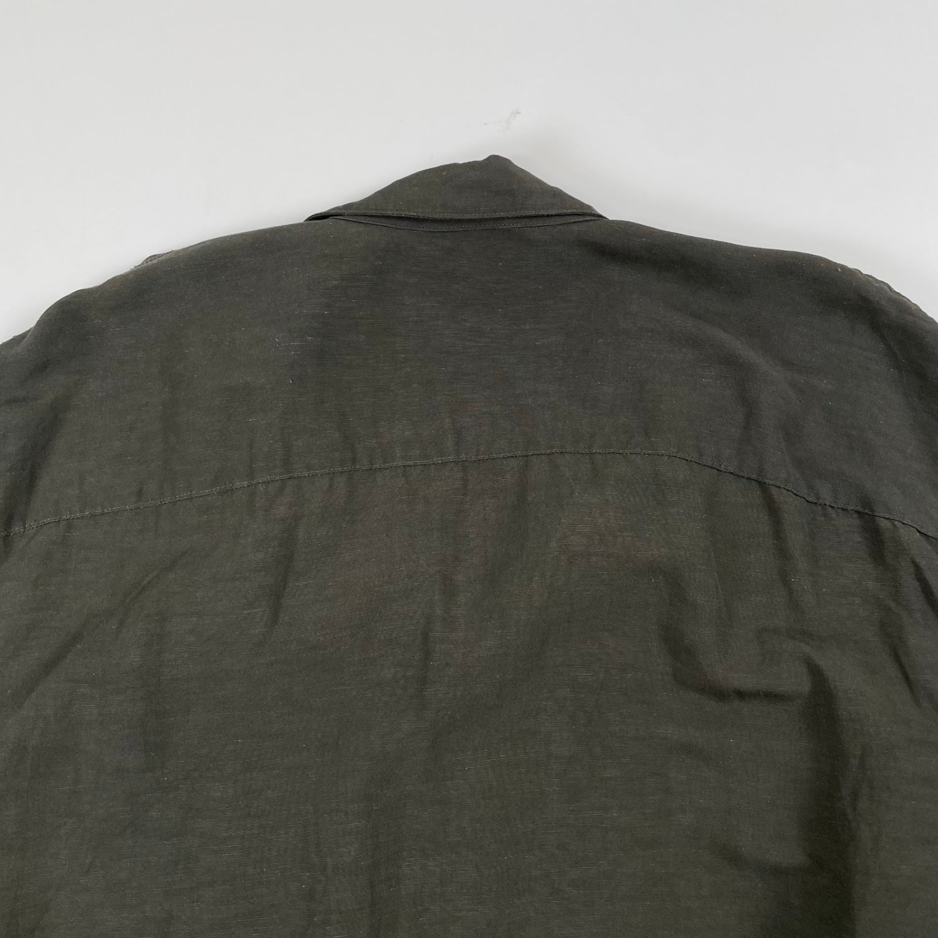 CLANE HOMME / ボックスワイドリネンシャツ 参考定価：28,000+tax SIZE:2