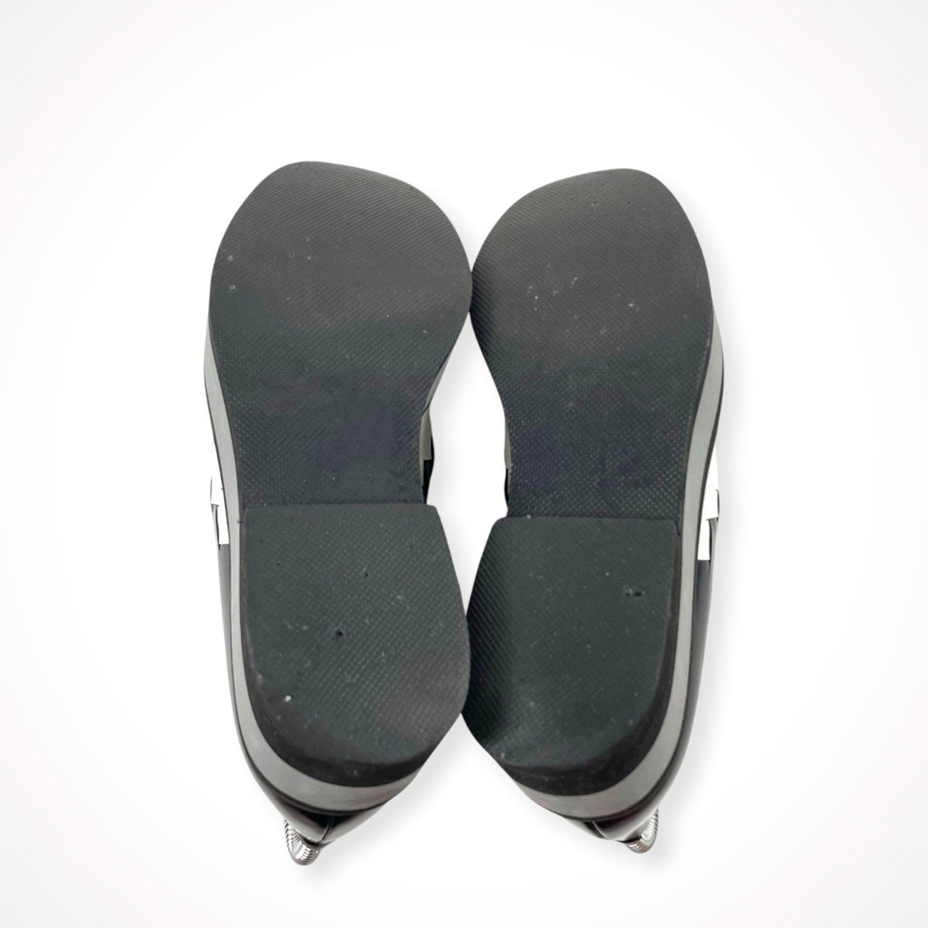 Robert Clergerie / 編み込み レースアップ厚底シューズ 参考定価：90,000程度 SIZE：38 1/2(24.5cm程度)